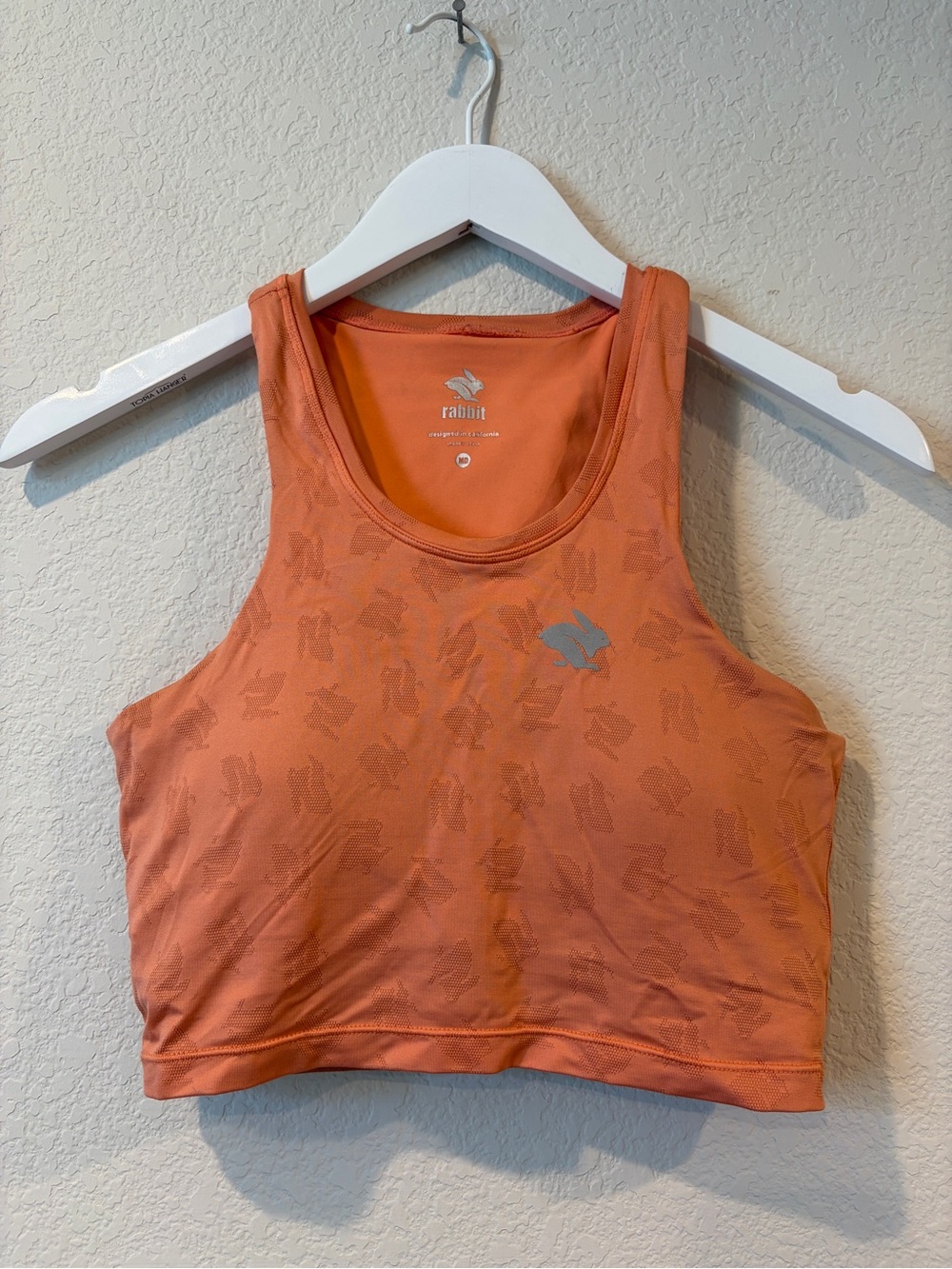 rabbit Women's Peach Crop Hop Support Running Tank Top - Medium